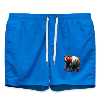 Ours - Short de bain - cobalt blue - Devant - AI Model Male 185 light (185cm)