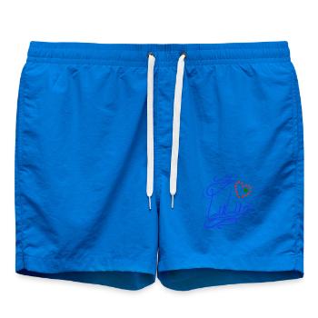 Lulu avec cœur et trèfle - Short de bain - cobalt blue - Devant - AI Model Male 185 light (185cm)
