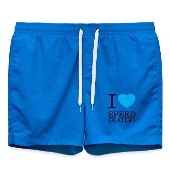 J’ADORE LE PATINAGE DE VITESSE - Short de bain - cobalt blue - Devant - AI Model Male 185 light (185cm)