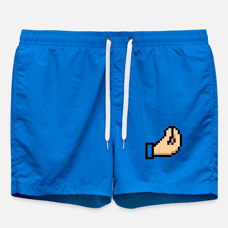 Pixel Hand Cursor Design Italia - Swim Trunks - cobalt blue