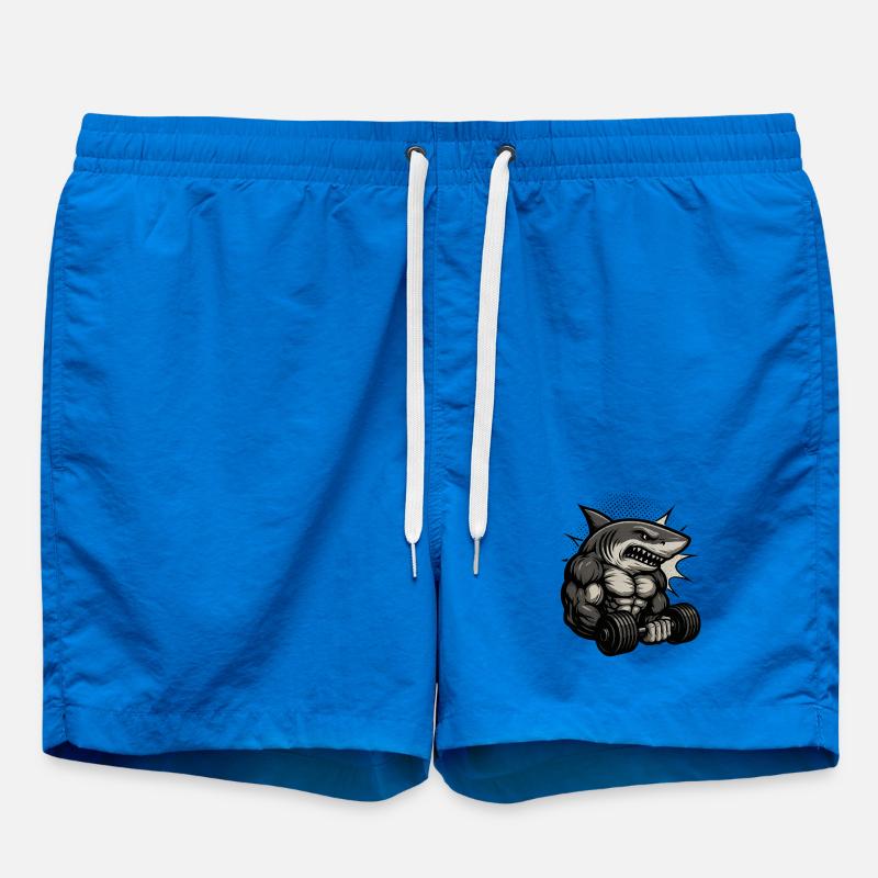 Conception de t-shirt Haibodo de musculation - Short de bain - cobalt blue