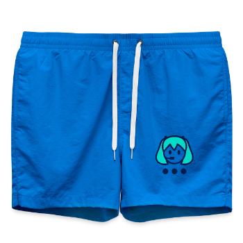 Illustration numérique Hatsune Miku - Short de bain - cobalt blue - Devant - AI Model Male 185 light (185cm)