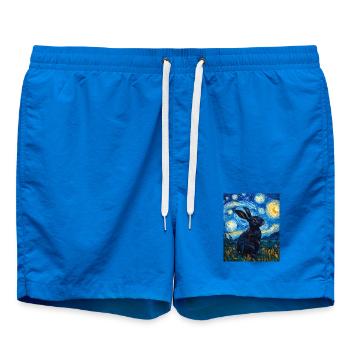 Lapin de la Nuit étoilée à la Van Gogh - Short de bain - cobalt blue - Devant