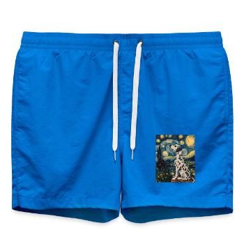 Chien Dalmatien Style Van Gogh Étoilé - Short de bain - cobalt blue - Devant