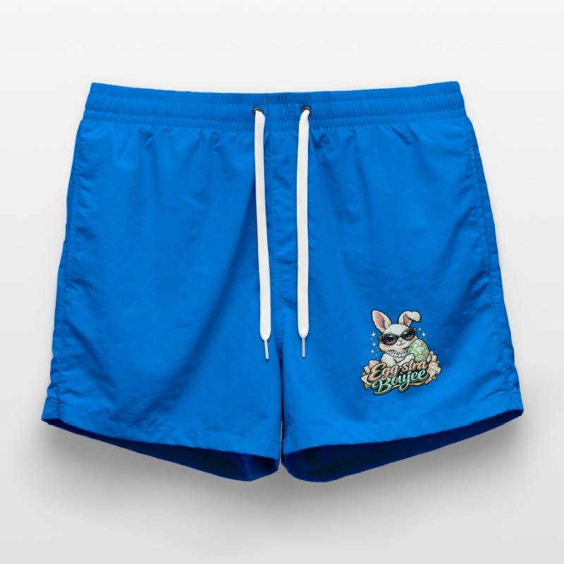 Egg-stra Boujee Easter Bunny Easter Swim Trunks