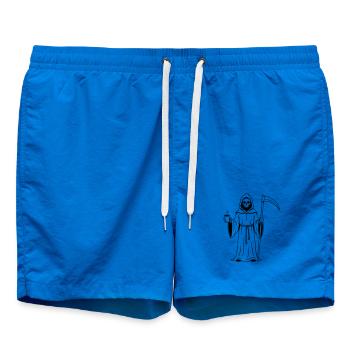 Faucheuse avec une tasse de café - Short de bain - cobalt blue - Devant