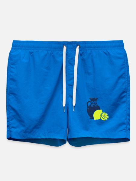 Citrus vase contrast print - Swim Trunks - cobalt blue