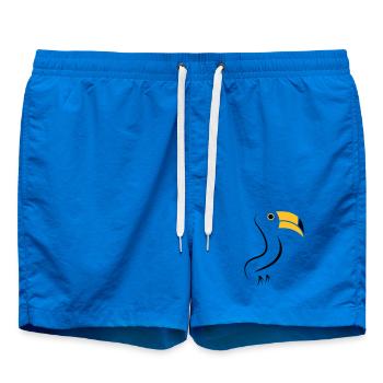 toucan silhouette - Badeshorts - Cobalt blue - Vorne