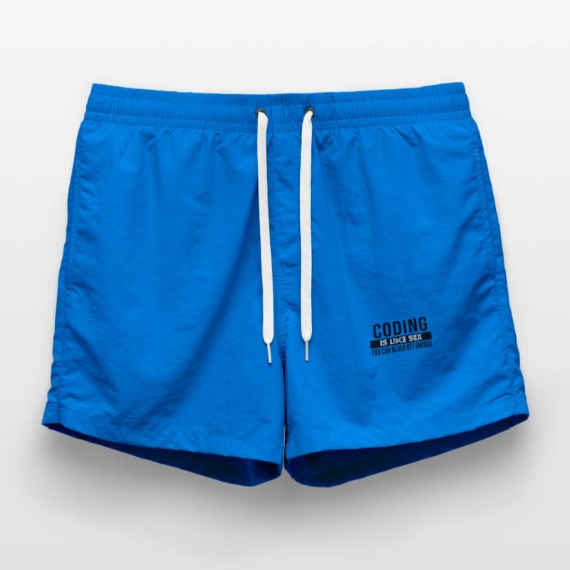 Coding Statement – Provocative Developer Design Swim Trunks