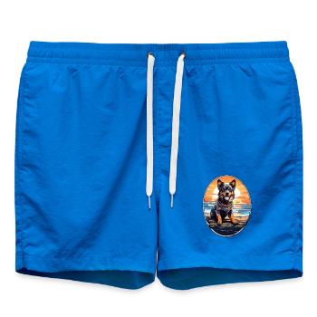 Chien sur la plage - Short de bain - cobalt blue - Devant