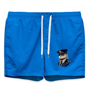 Police Lizards - Swim Trunks - cobalt blue - Front