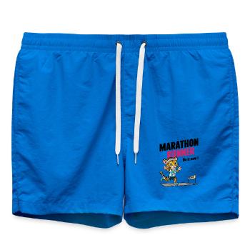 Marathonien léopard - Short de bain - cobalt blue - Devant