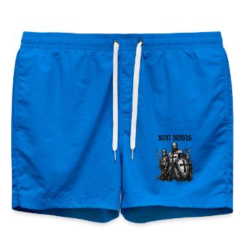 Templars after battle – NON NOBIS - Swim Trunks - cobalt blue - Front
