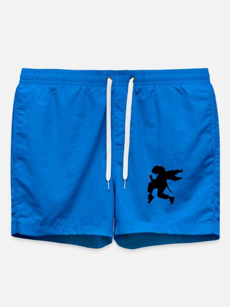 Breakdance B-Girl Silhouette en action - Short de bain - cobalt blue