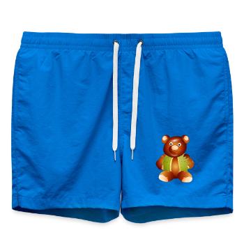 Ours en peluche châtaignier magique – Enfance et artisanat - Short de bain - cobalt blue - Devant