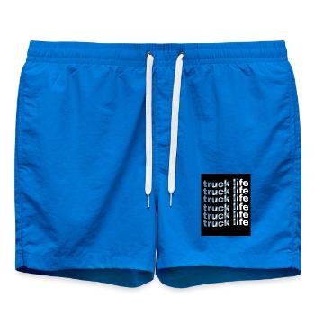 Gradient de la grille de vie des camions - Short de bain - cobalt blue - Devant