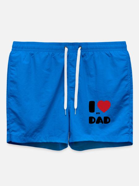 I love my dad - Swim Trunks - cobalt blue