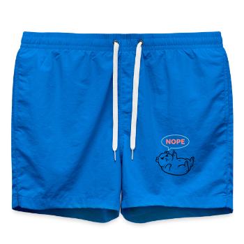 Meerschweinchen Nope Bunt Outline - Badeshorts - Cobalt blue - Vorne - AI Model Male 185 light (185cm)