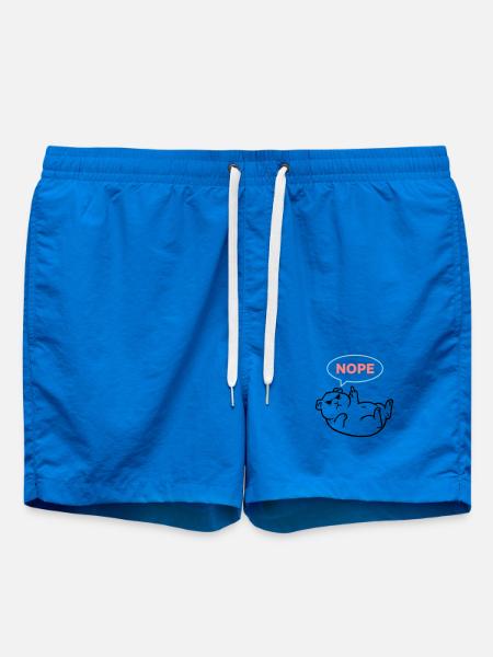 Meerschweinchen Nope Bunt Outline - Badeshorts - Cobalt blue