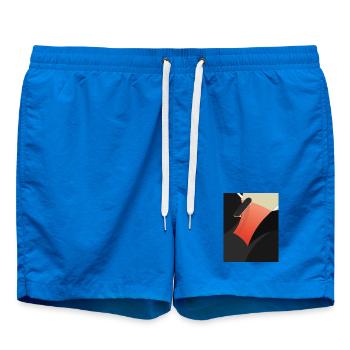 Abstrait Skateboard Rouge - Short de bain - cobalt blue - Devant