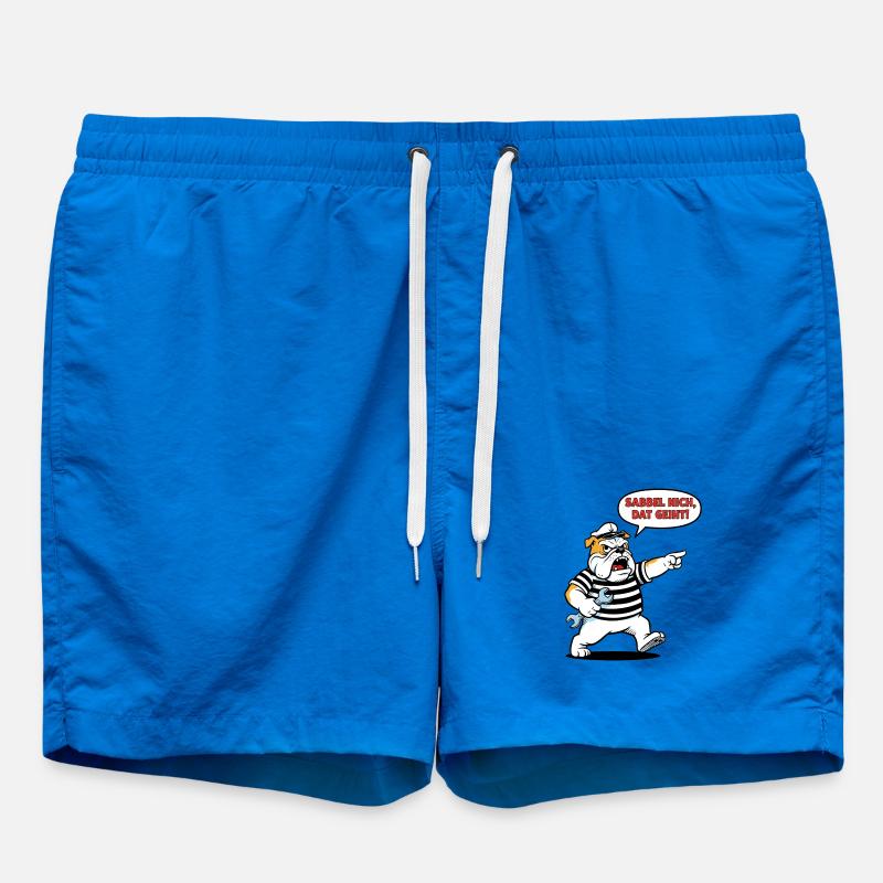 Sabbel nich, dat geiht! Bulldogge Handwerker - Badeshorts - Cobalt blue
