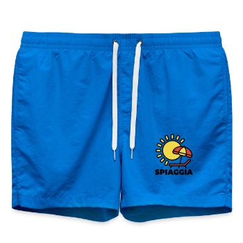 Strand Spiaggia Italien Urlaub Sonne Meer - Badeshorts - Cobalt blue - Vorne - AI Model Male 185 light (185cm)