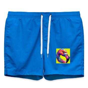 Flamant - Short de bain - cobalt blue - Devant - AI Model Male 185 light (185cm)
