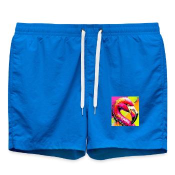 Flamingo - Badeshorts - Cobalt blue - Vorne - AI Model Male 185 light (185cm)