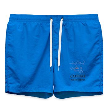 Kaffeeherz Nachtdienst Design - Badeshorts - Cobalt blue - Vorne - AI Model Male 185 light (185cm)