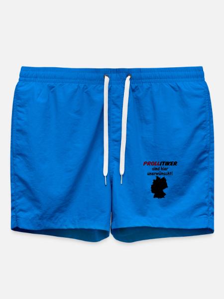 PROLLitiker Politik Politiker Wahl Partei Geschenk - Badeshorts - Cobalt blue