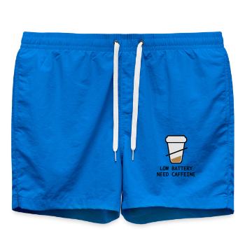Kaffee - Badeshorts - Cobalt blue - Vorne - AI Model Male 185 light (185cm)