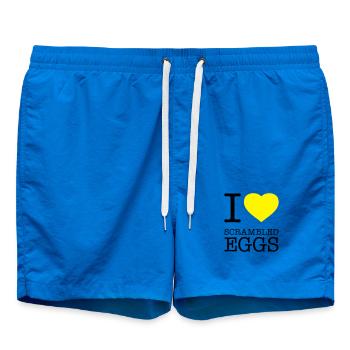 J’ADORE LES ŒUFS BROUILLÉS Rührei - Short de bain - cobalt blue - Devant - AI Model Male 185 light (185cm)