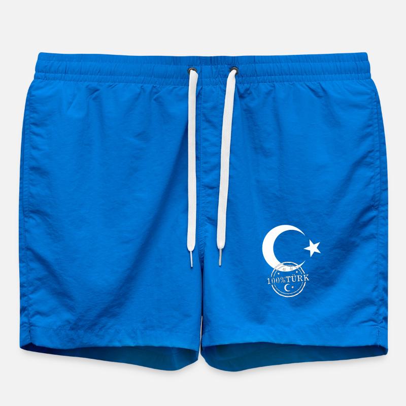 Turkish flag 100% Turk - Swim Trunks - cobalt blue