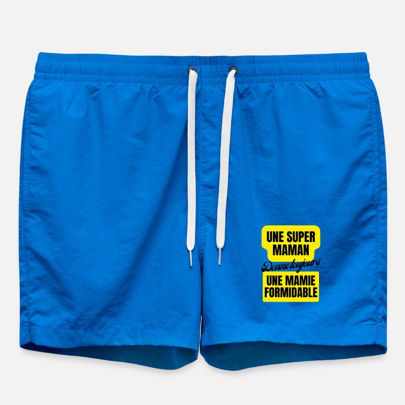 super maman, mamie formidable - Short de bain - cobalt blue