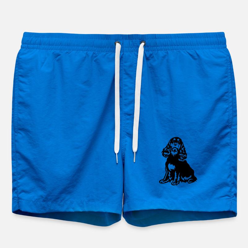 Cocker Spaniel - Swim Trunks - cobalt blue