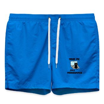 Croyez-moi, je suis un ronronneur - Short de bain - cobalt blue - Devant - AI Model Male 185 light (185cm)