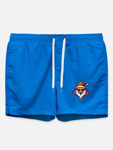 Fox Santa Swag - Swim Trunks - cobalt blue