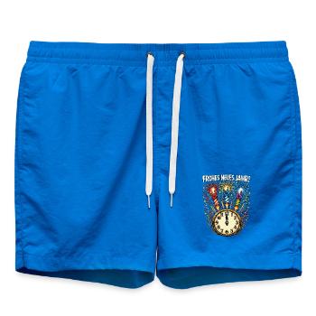 Happy New Year Rock N Roll Gift 2025 - Swim Trunks - cobalt blue - Front