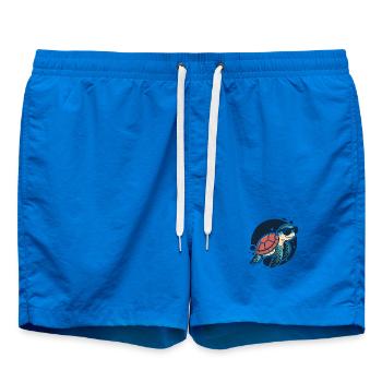 Tortue stylée lunettes soleil - Short de bain - cobalt blue - Devant - AI Model Male 185 light (185cm)
