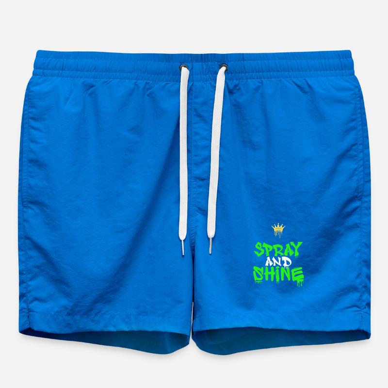 Spray and Shine Graffiti  - Short de bain - cobalt blue