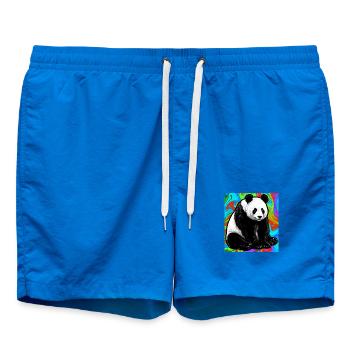 panda - Short de bain - cobalt blue - Devant - AI Model Male 185 light (185cm)