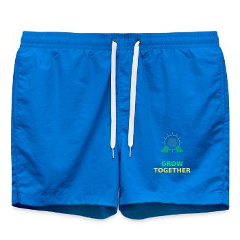 Symbole du soleil de grandir ensemble - Short de bain - cobalt blue - Devant - AI Model Male 185 light (185cm)