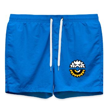 Graphique de face à scie circulaire - Short de bain - cobalt blue - Devant - AI Model Male 185 light (185cm)