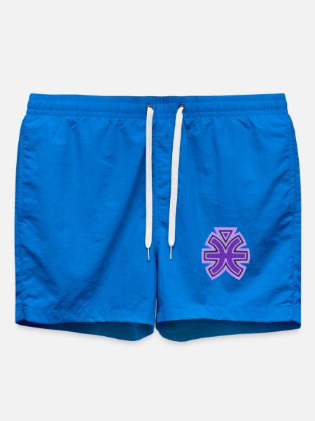 Pisces and Water Tribal Symbol - Swim Trunks - cobalt blue