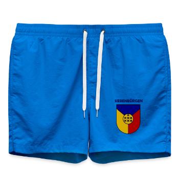 Siebenbürgen Schild mit Türmchen - Badeshorts - Cobalt blue - Vorne - AI Model Male 185 light (185cm)