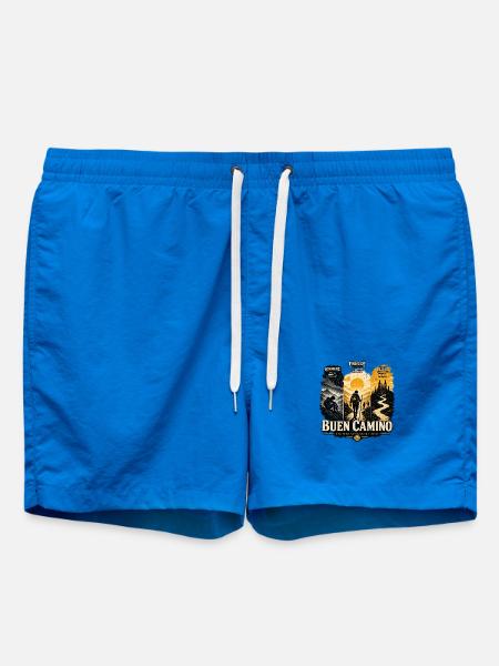 Buen Camino: Pilger Design - Badeshorts - Cobalt blue