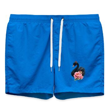 Ein Hauch von Rosa und das Leuchten eines Schwans. - Badeshorts - Cobalt blue - Vorne