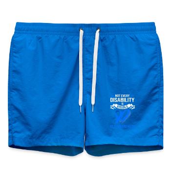 ALS nerve disease - Swim Trunks - cobalt blue - Front