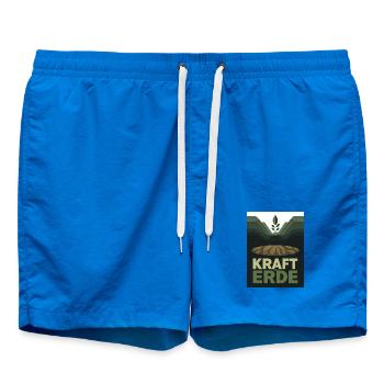 Kraft der Erde 1930s Plakat Natur Landwirtschaft - Badeshorts - Cobalt blue - Vorne