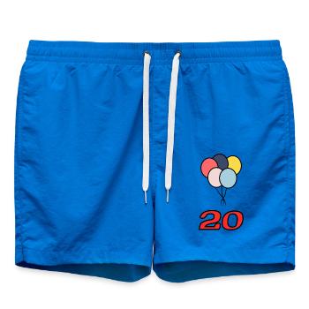 20. 20 YEARS. 20th ANNIVERSARY. 20 YEARS ANNIVERSARY. - Swim Trunks - cobalt blue - Front